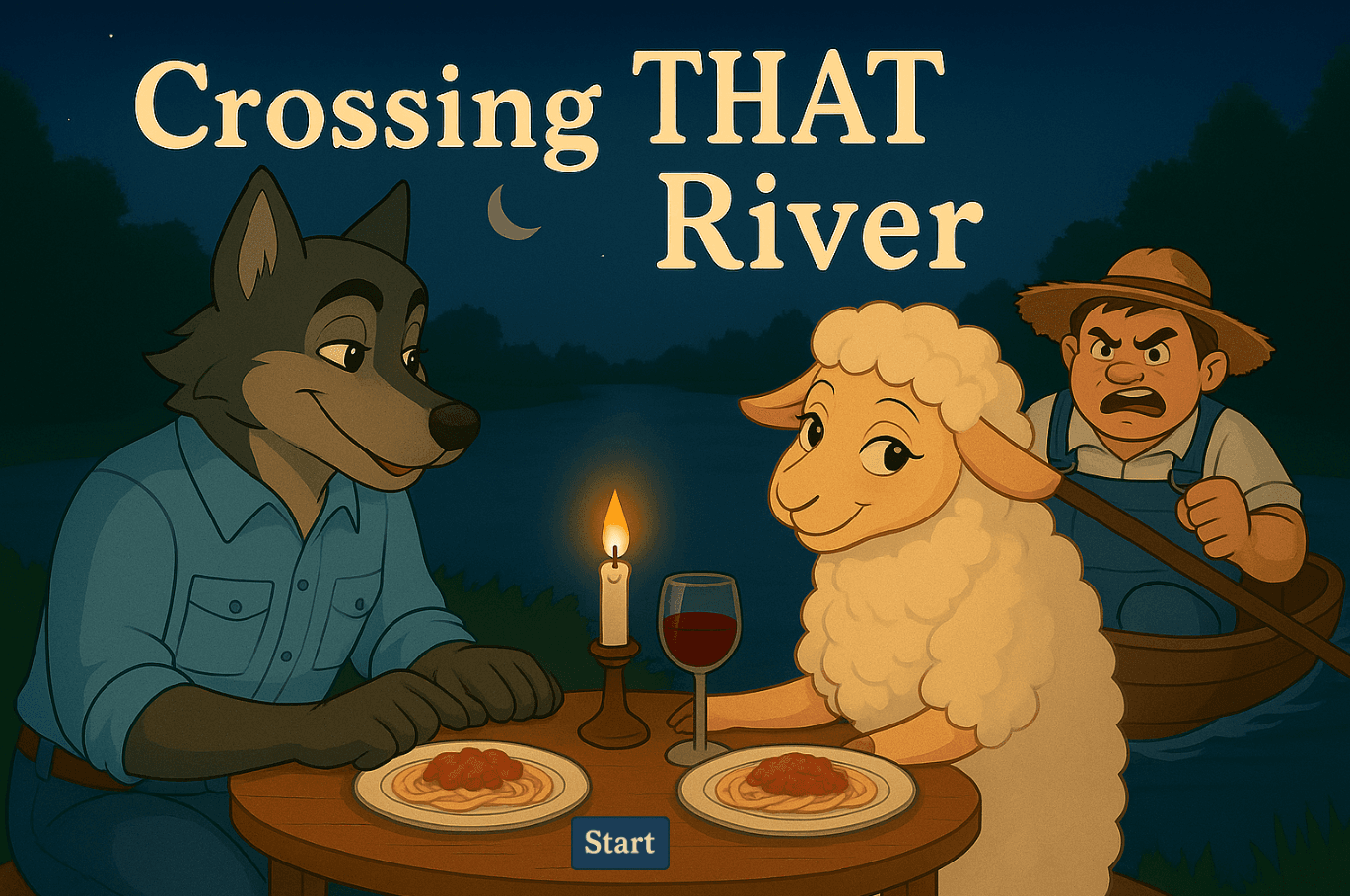 Captura de pantalla del proyecto Crossing THAT River - Juego de lógica (2026)